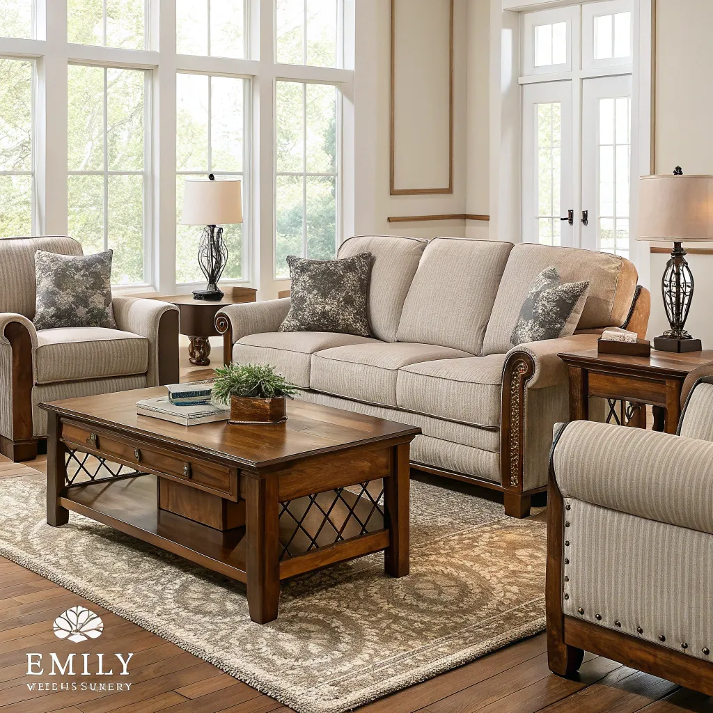 Living room set created by Emily
